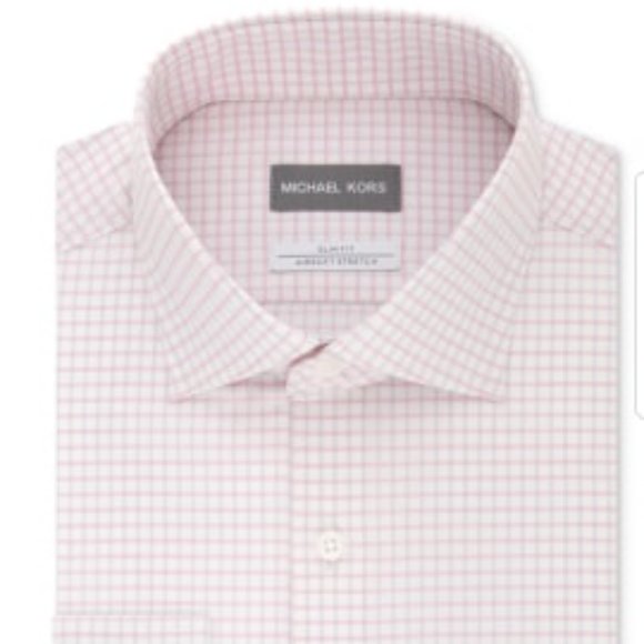michael kors pink dress shirt Michael Michael Kors Men's Non-Iron Regular-Fit Dress Shirt -Pink
